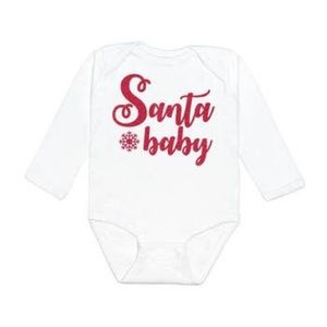 Santa Baby Long Sleeve Bodysuit - Christmas Baby
0-3M